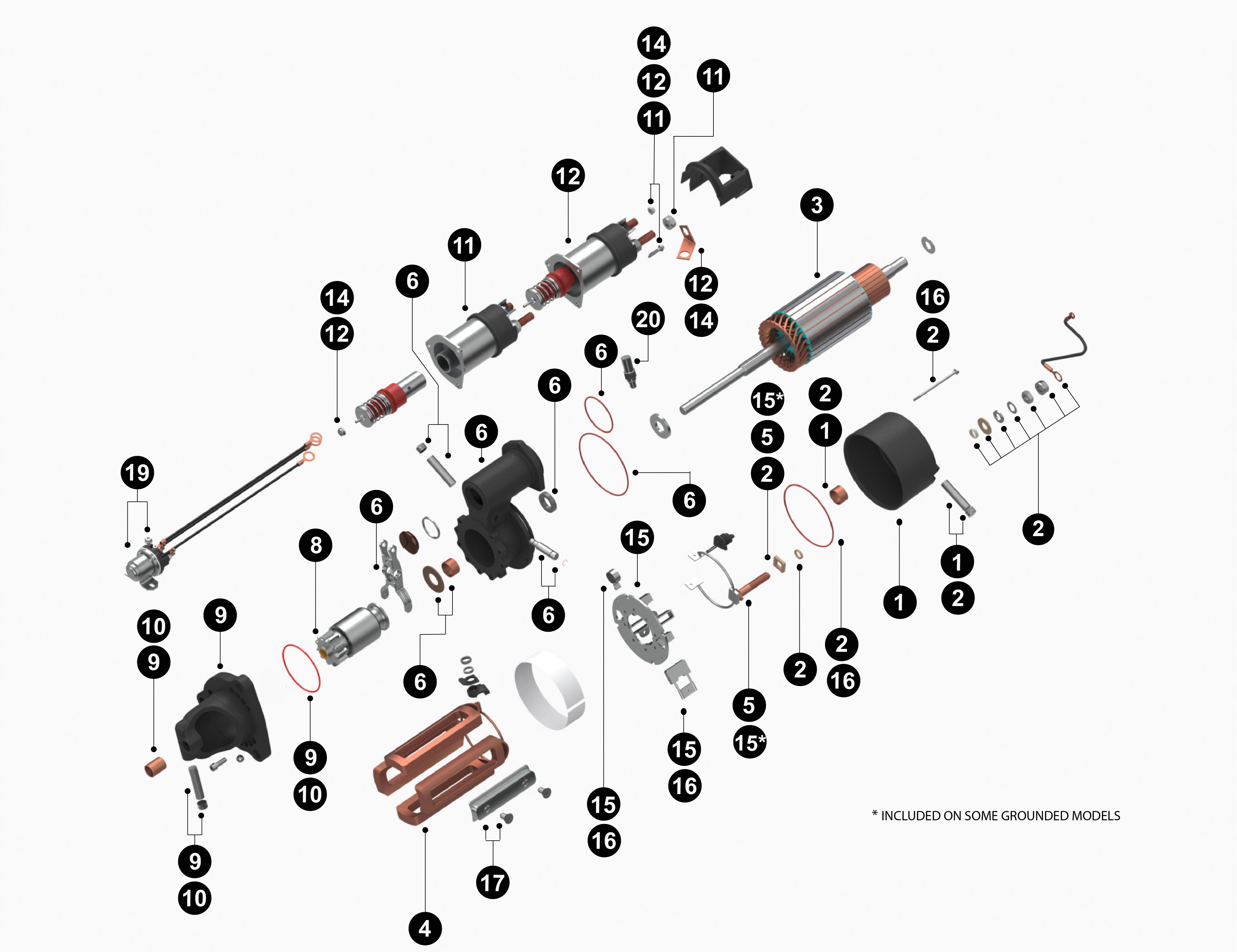 10461439 41MT Reman Starter service parts